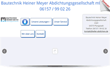 Tablet Screenshot of keller-abdichten.de